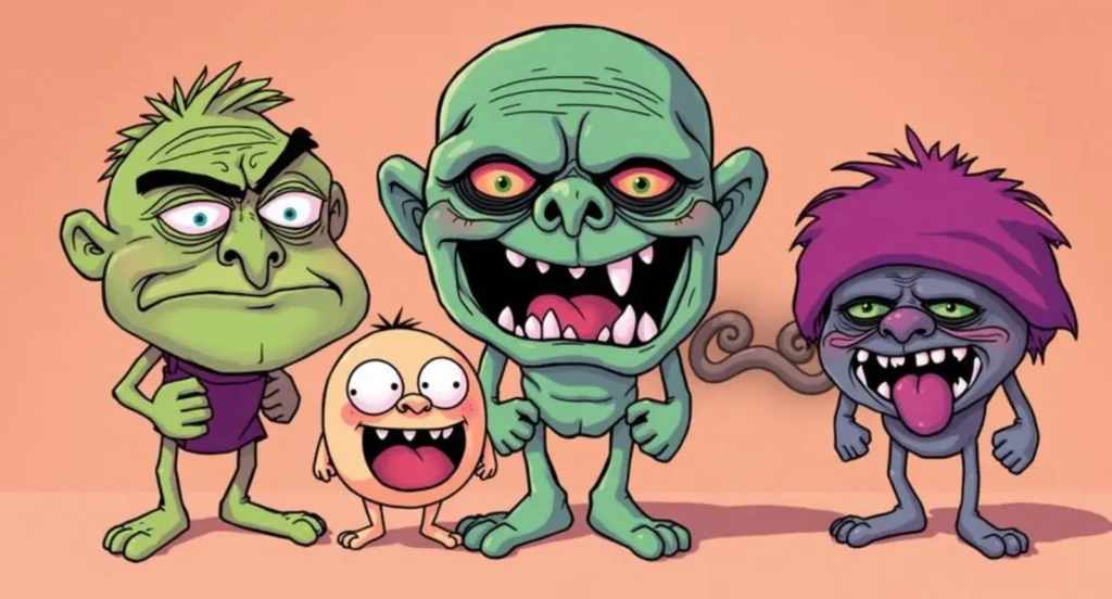 Iconic Ugly Cartoon Characters: