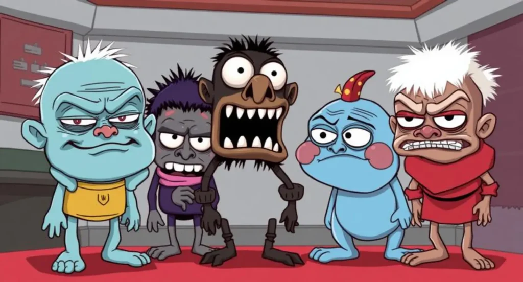 Iconic Ugly Cartoon Characters: