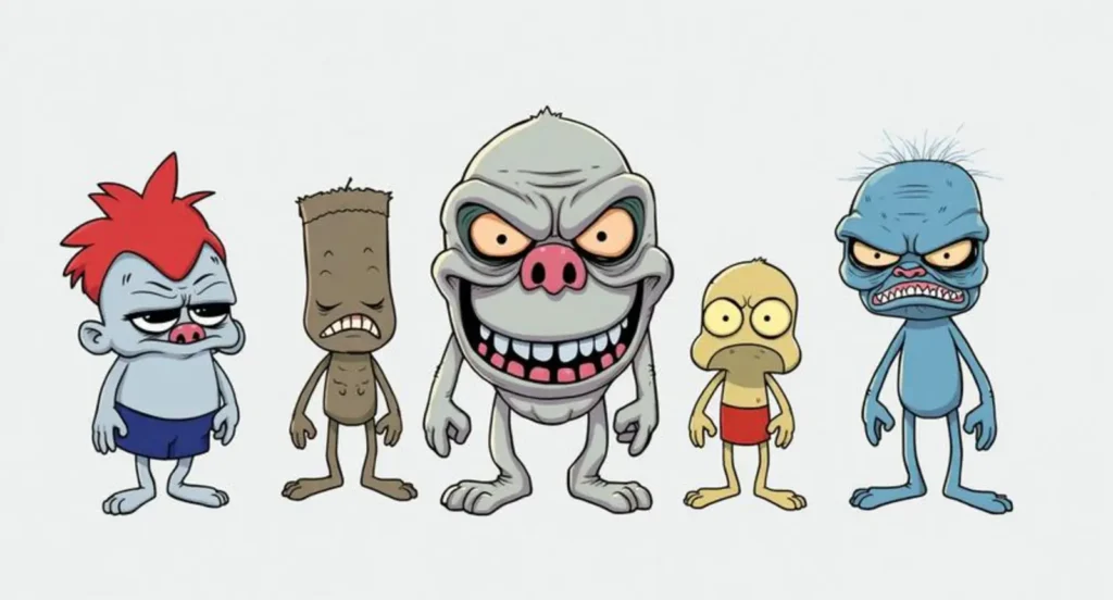 Iconic Ugly Cartoon Characters: