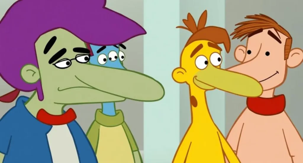 Cartoon Characters with Long Faces
