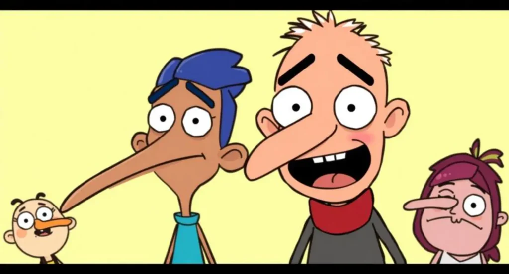 Cartoon Characters with Long Faces