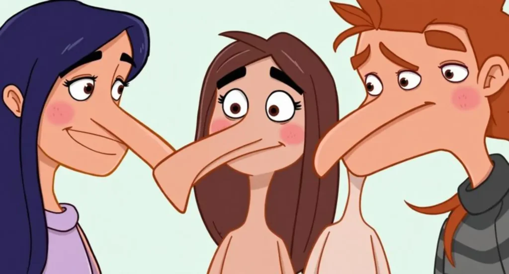 Cartoon Characters with Long Faces