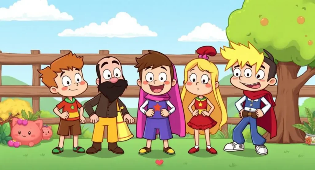 cartoon characters that start with v