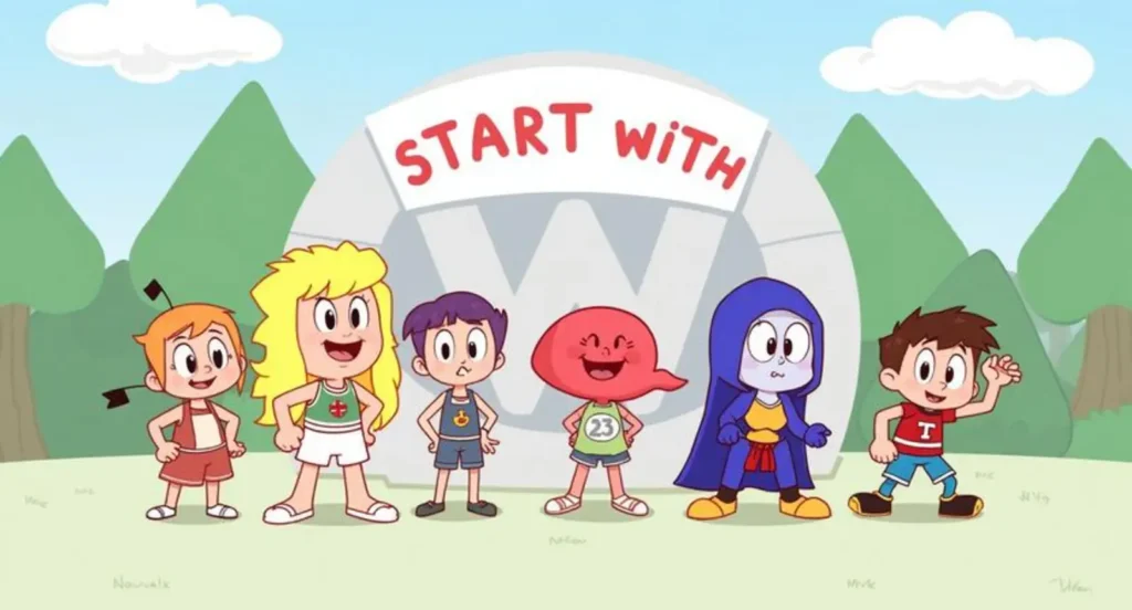cartoon characters that start with W