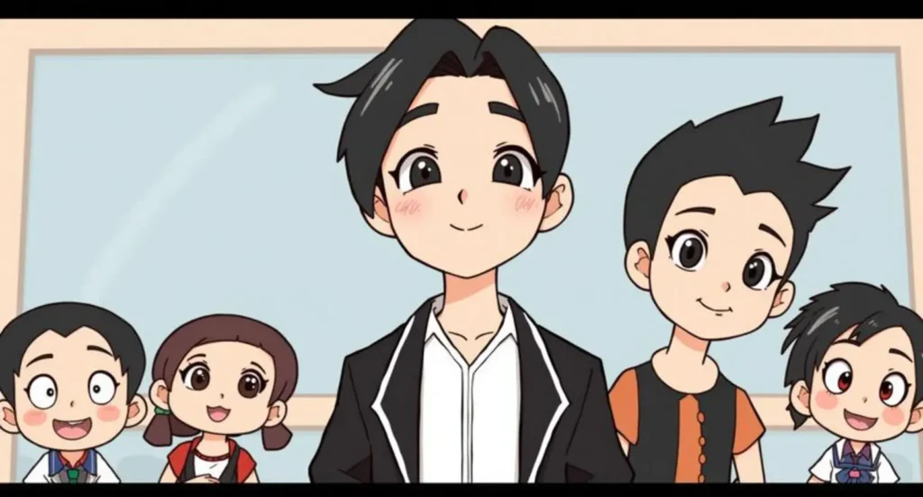 Cartoon Characters with Black Hair