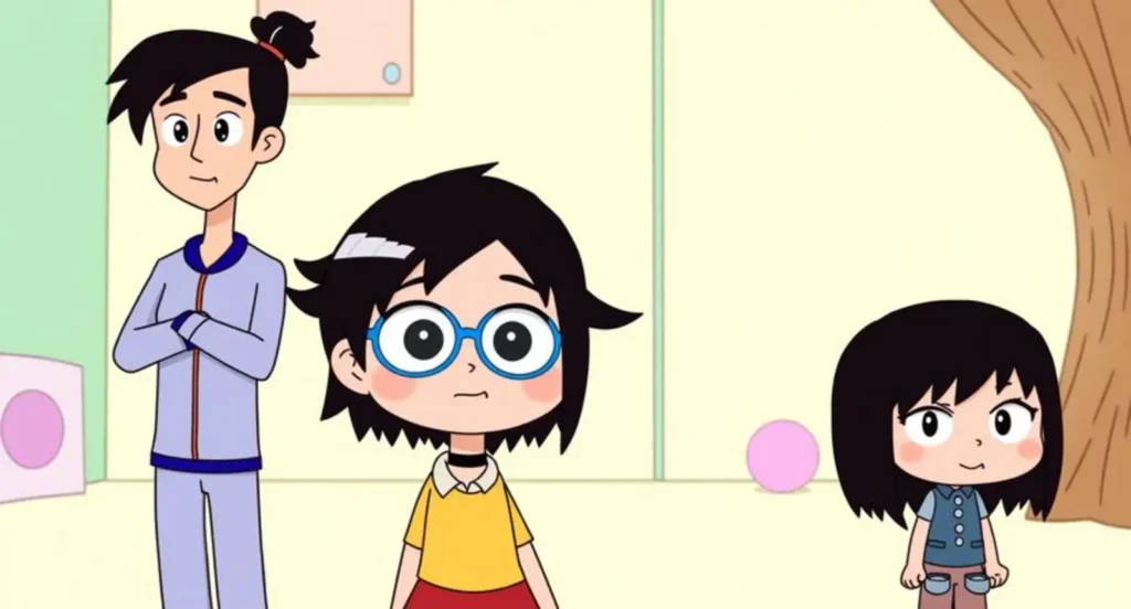 Cartoon Characters with Black Hair