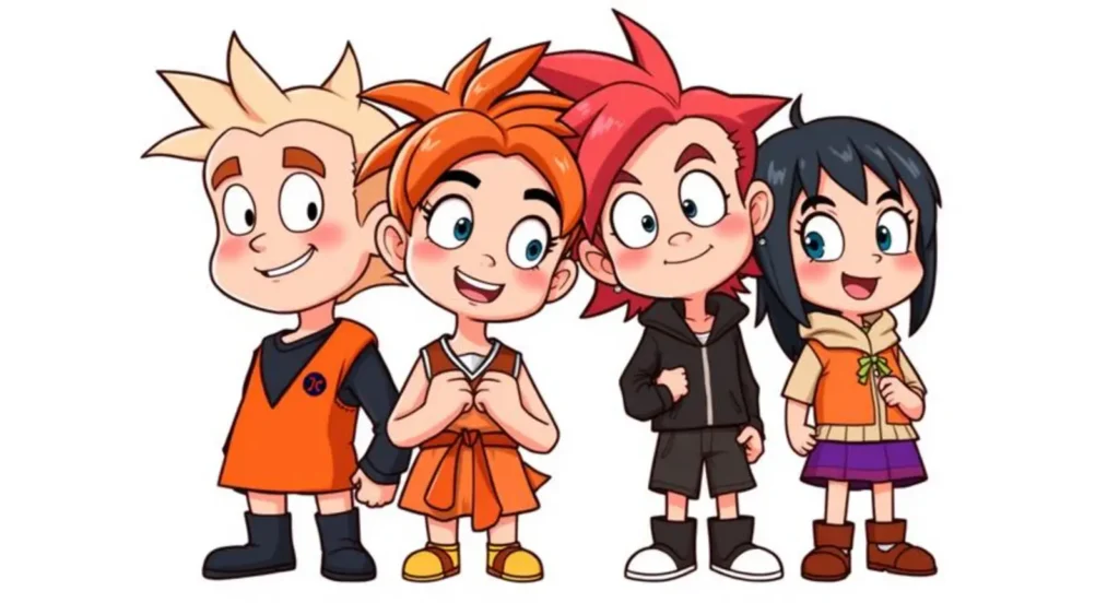 Cartoon Characters with Orange Hair