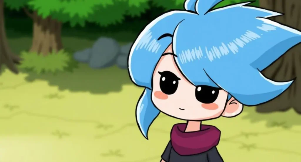 Cartoon Characters with blue Hair
