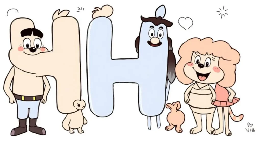 cartoon characters that start with h