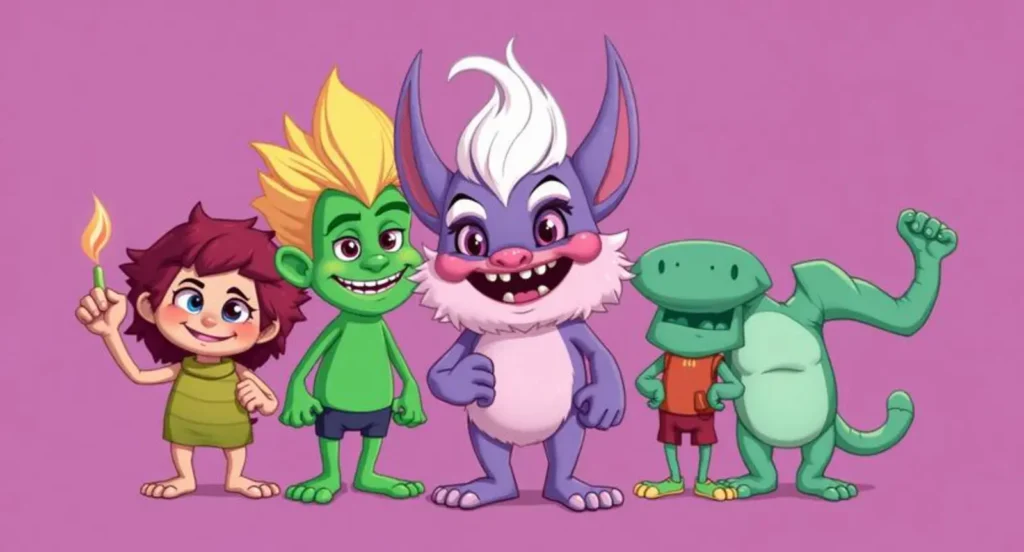 cartoon characters that start with t
