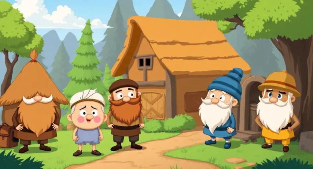 cartoon characters with beards