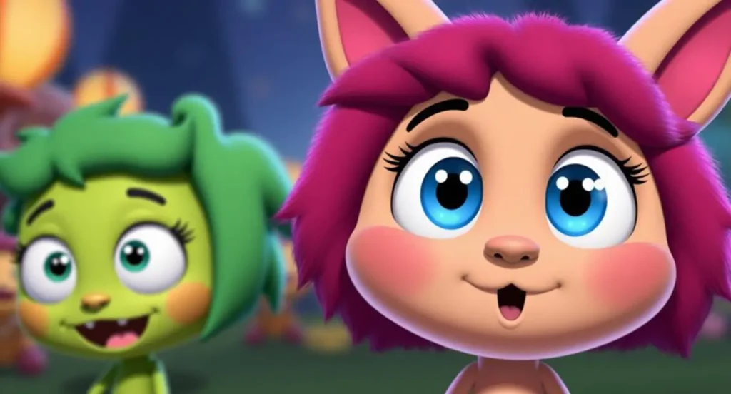 cartoon characters with big eyes