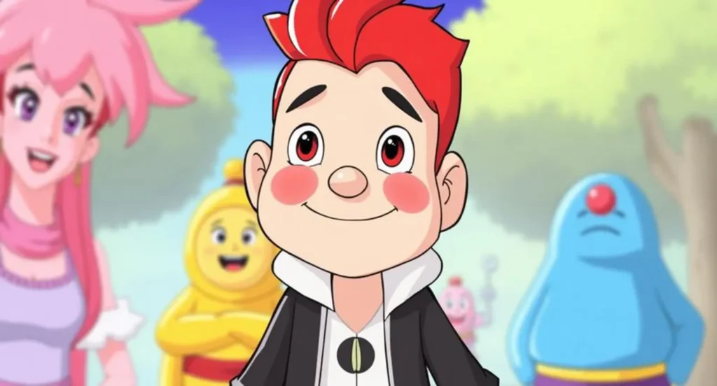 cartoon characters with red hair