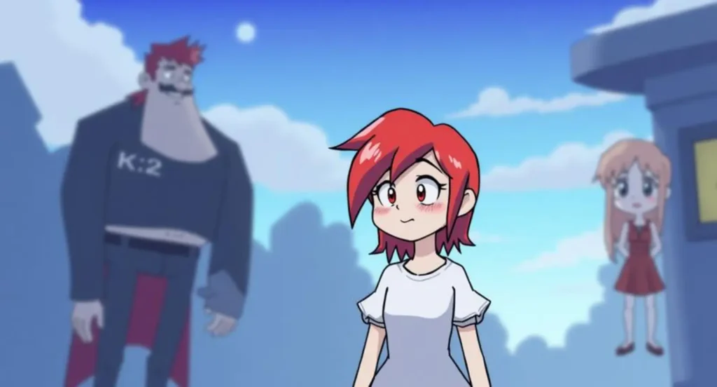 cartoon characters with red hair