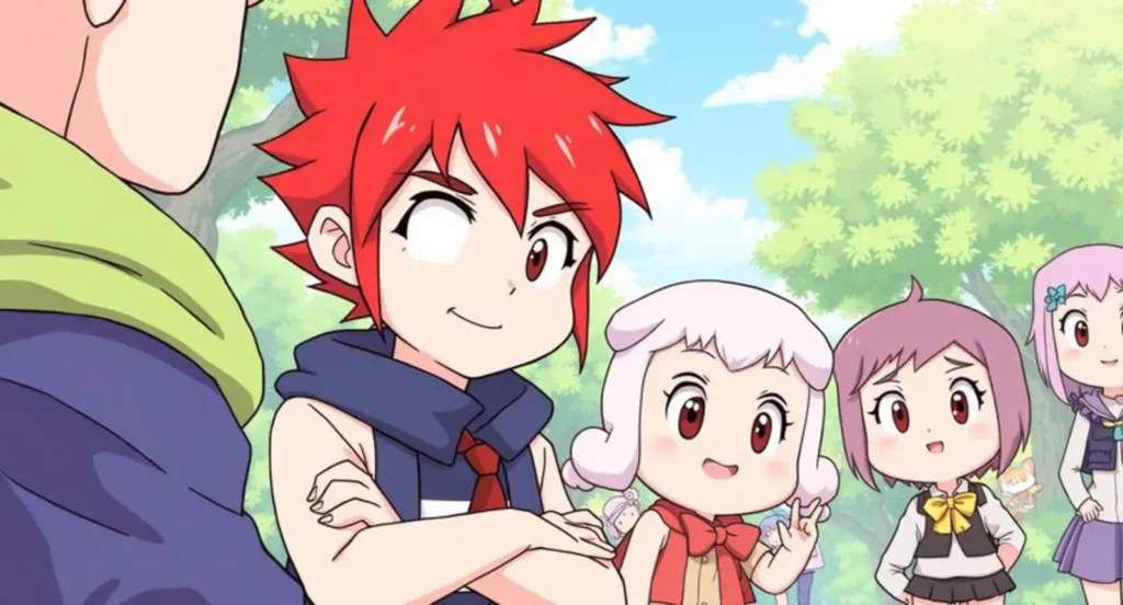 cartoon characters with red hair
