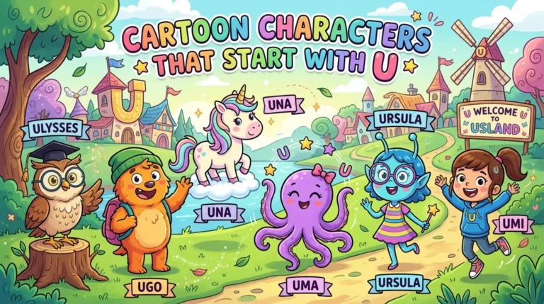 cartoon characters that start with U