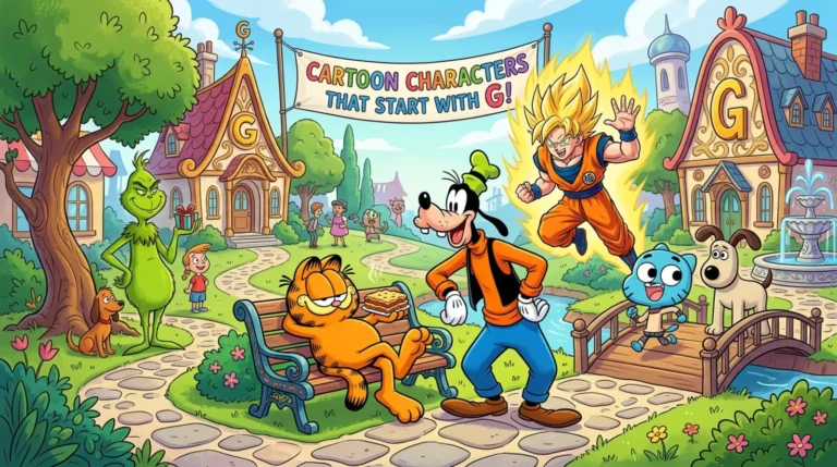 cartoon characters that start with G