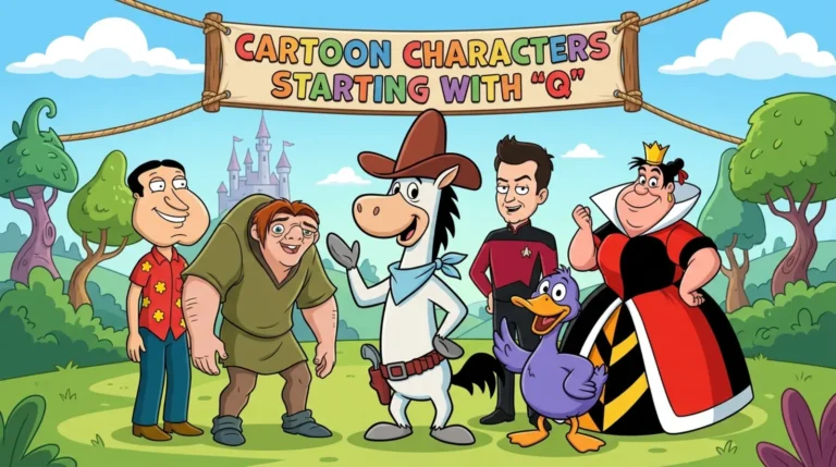 cartoon characters that start with Q