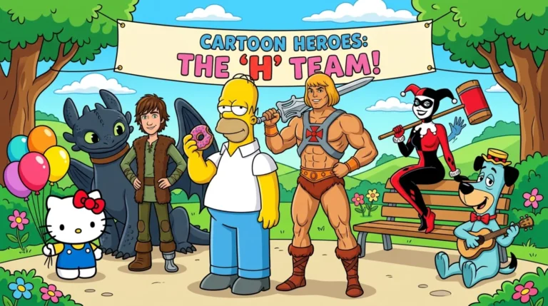 cartoon characters that start with H