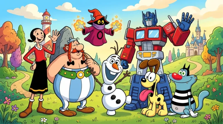 cartoon characters that start with O